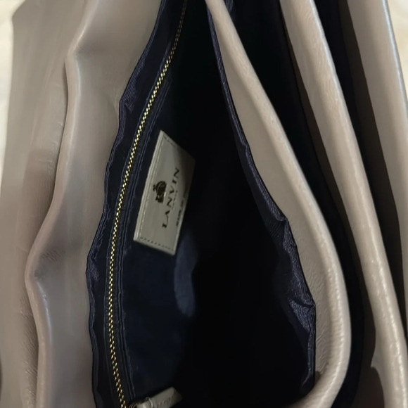 Lanvin purse with chain strap, soft leather - Picture 3 of 5